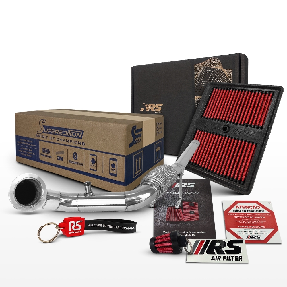 Kit Stage 2 RS Downpipe + Filtro VW 1.0 TSI 128cv Plug Play