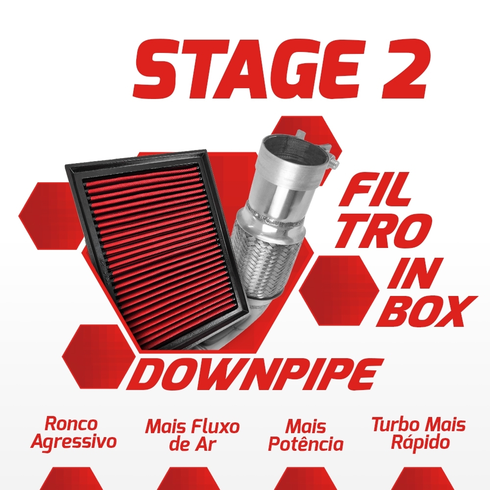 Kit Stage 2 RS Downpipe + Filtro Amarok V6 3.0T 225cv