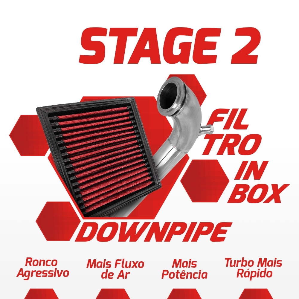 Kit Stage 2 RS Downpipe + Filtro Toro Renegade Compass 2.0