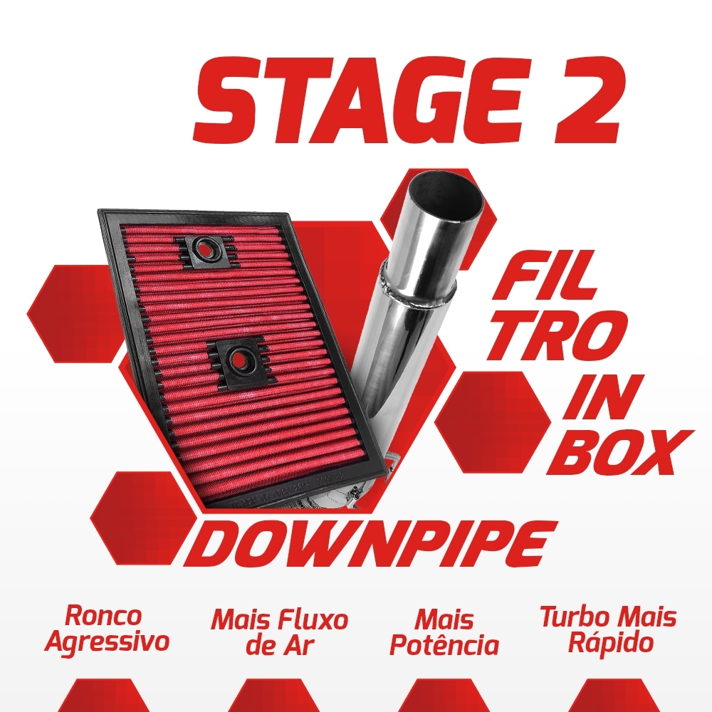 Kit Stage 2 RS Downpipe Filtro Polo Virtus Tcross 1.4 150cv