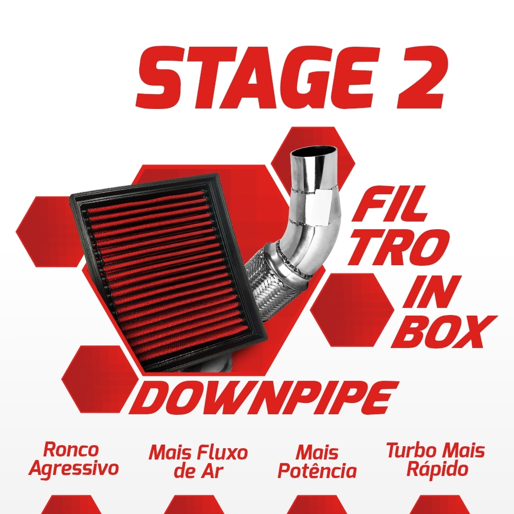 Kit Stage 2 RS Downpipe + Filtro BMW N20 2.0 184CV ou 245CV