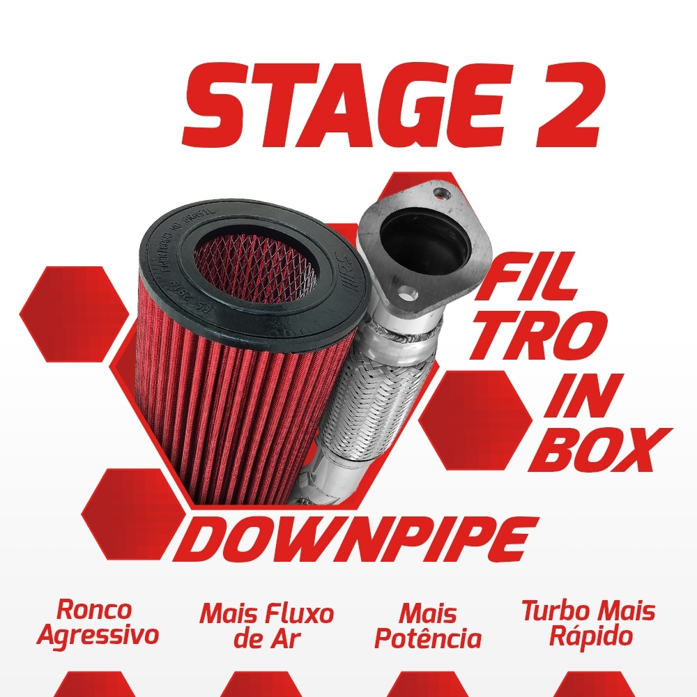 Kit Stage 2 RS Downpipe + Filtro GM S10 2.8T 200cv 2023+
