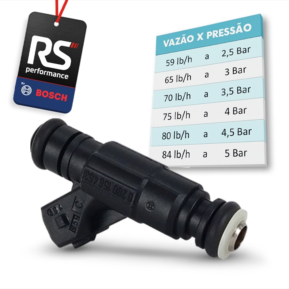 Kit De 8 Bicos Injetores Bosch 0280156453 65 Lbs/h