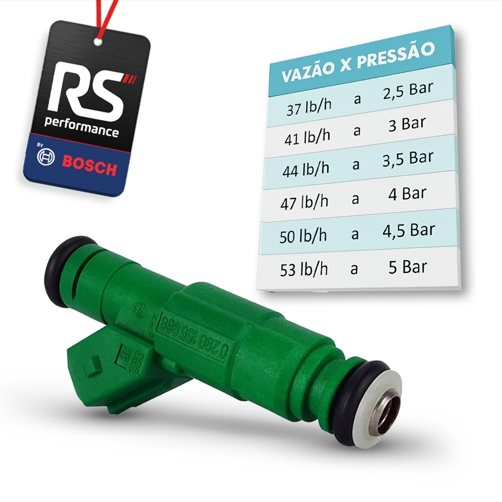4 Bicos Injetor Bosch 42 Lbs/h Volvo 0280155968