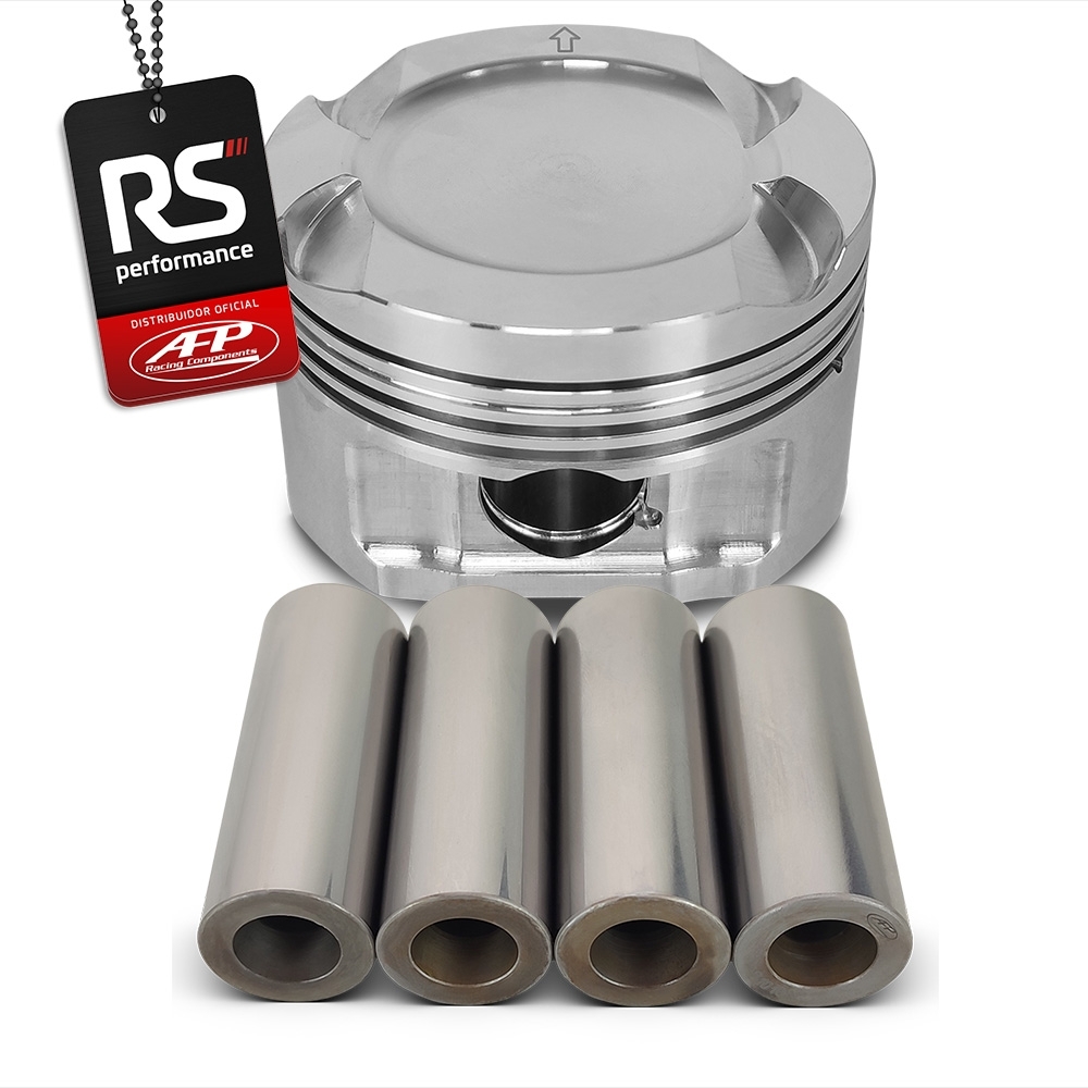 Kit 4 Pistão Renault Sandero RS 2.0T 16V Côncavo C/ Cavas