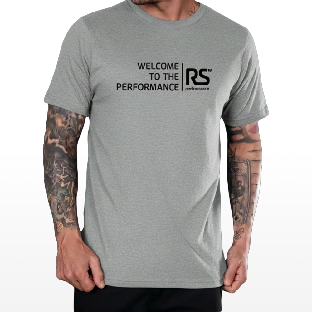 Camiseta Rs Performance Cinza Welcome To The Performance