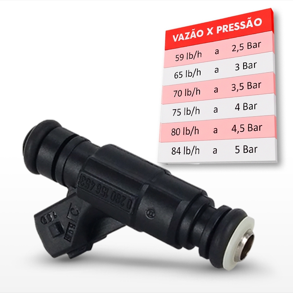 4 Bicos Injetor Bosch 65 Lbs/h 0280156453
