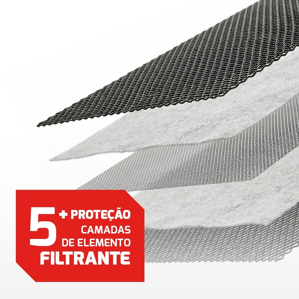 Filtro De Ar Conico Fueltech Street Duplo Fluxo 3Pol E 120Mm