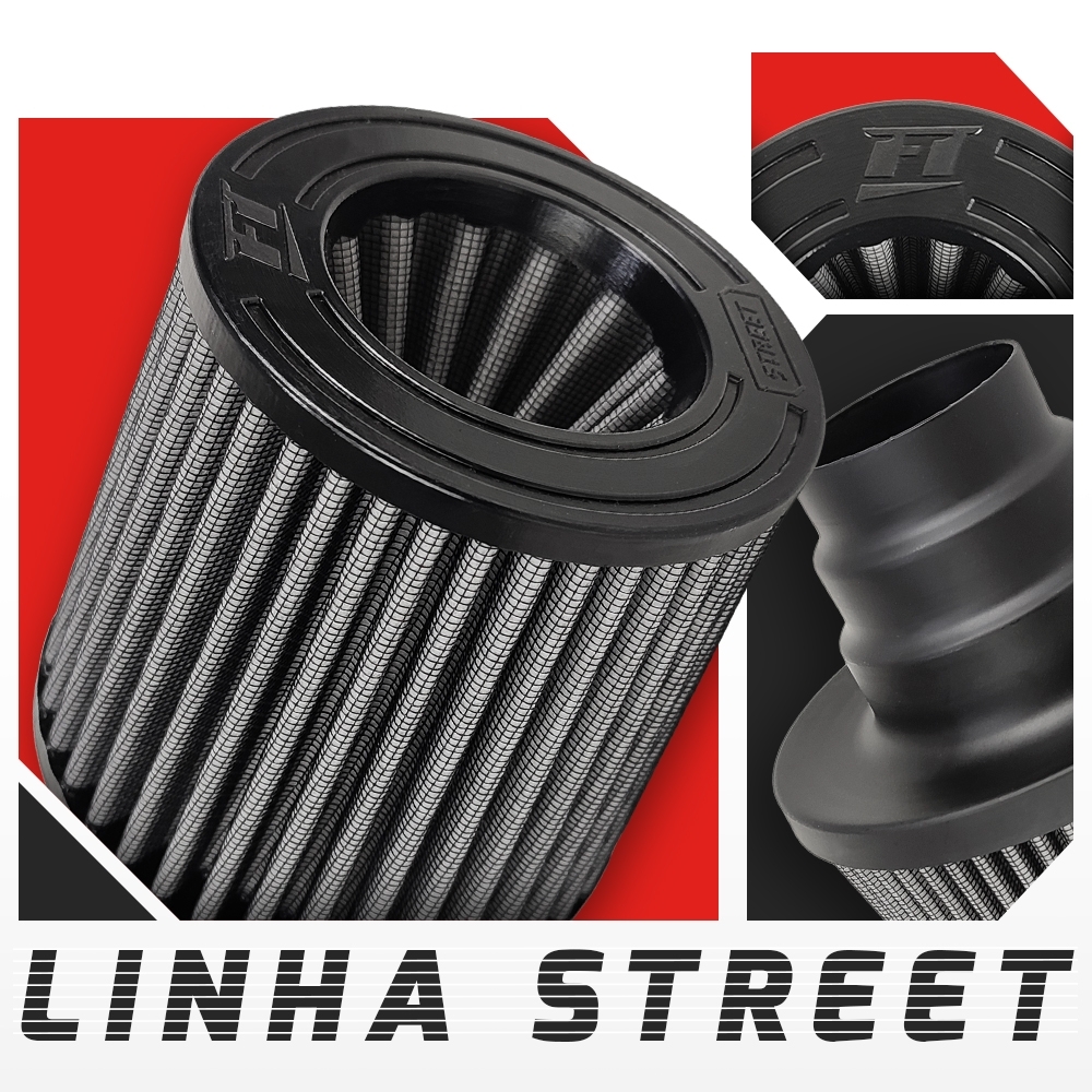 Filtro De Ar Conico Fueltech Street Multi Duplo Fluxo 150mm