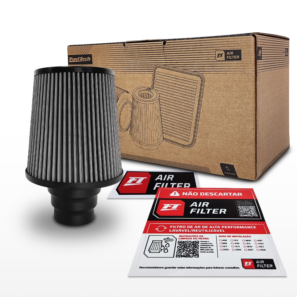 Filtro De Ar Conico Fueltech Street Multi Duplo Fluxo 150mm