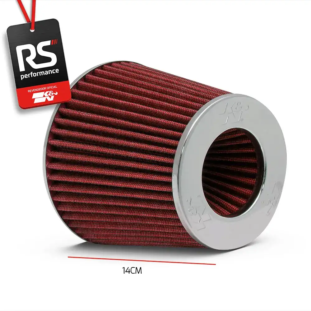 Filtro Ar Esportivo K&n Universal Duplo Fluxo 3 / 3,5/ 4 Pol