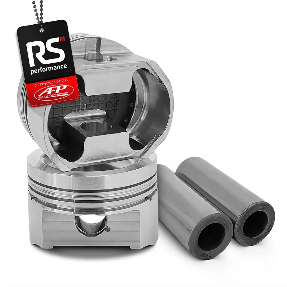 Kit 4 Pistão Forjado Côncavo Vw EA111 1.6T + Pinos + Anéis