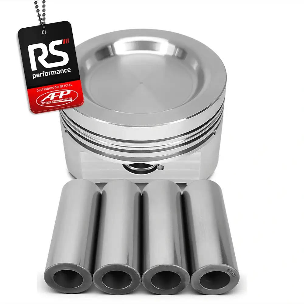 Kit 4 Pistão Forjado Côncavo Vw EA111 1.6T + Pinos + Anéis