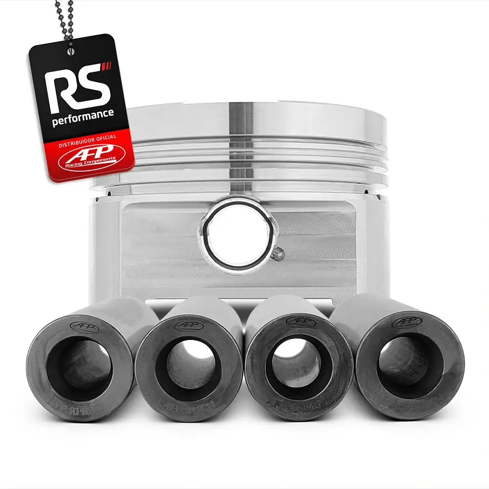 Kit 4 Pistão Forjado Côncavo Vw EA111 1.6T + Pinos + Anéis