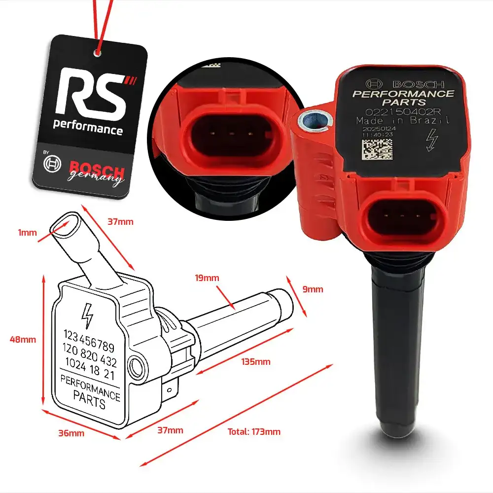 Kit 4 Bobina De Ignição Red Upgrade De Alta Performance