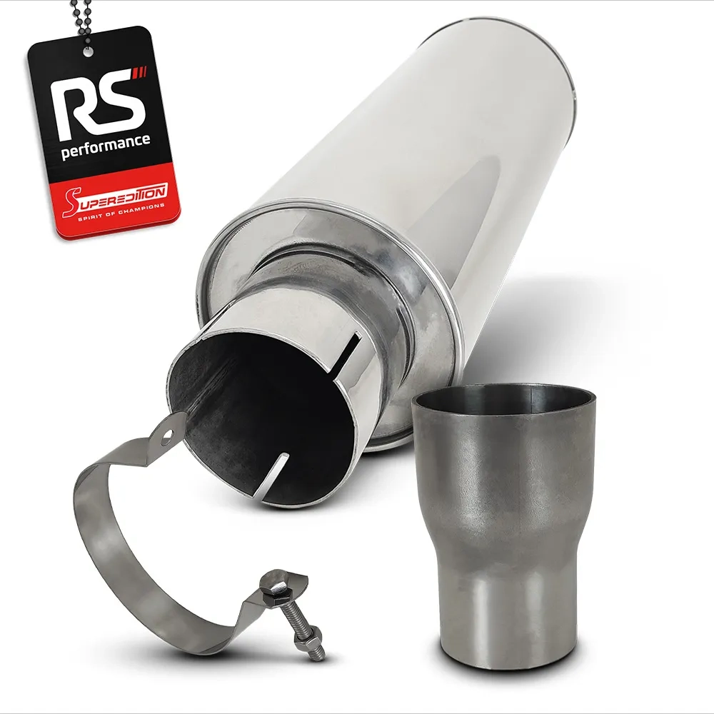 Abafador Esportivo Em Inox De 2,5 X 4 Polegadas - Ponta Reta