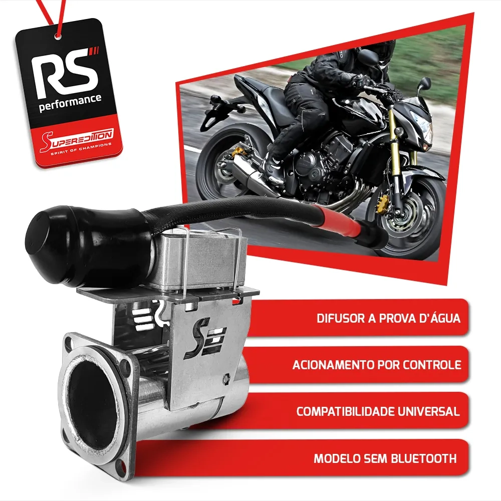 Kit Difusor De Escapamento Universal Slim 1,5 Polegadas Para Moto