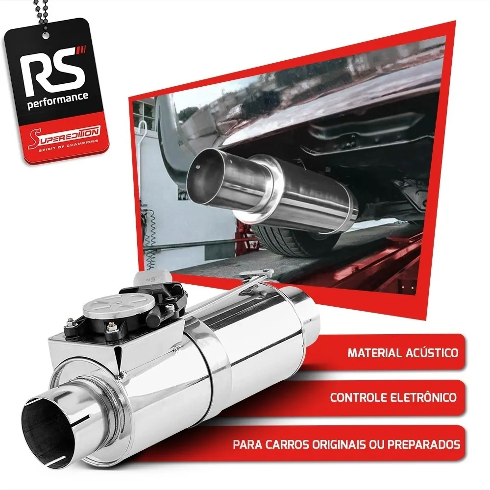 Kit Simples Abafador Esportivo Reto 2,5" Sem Bluetooth
