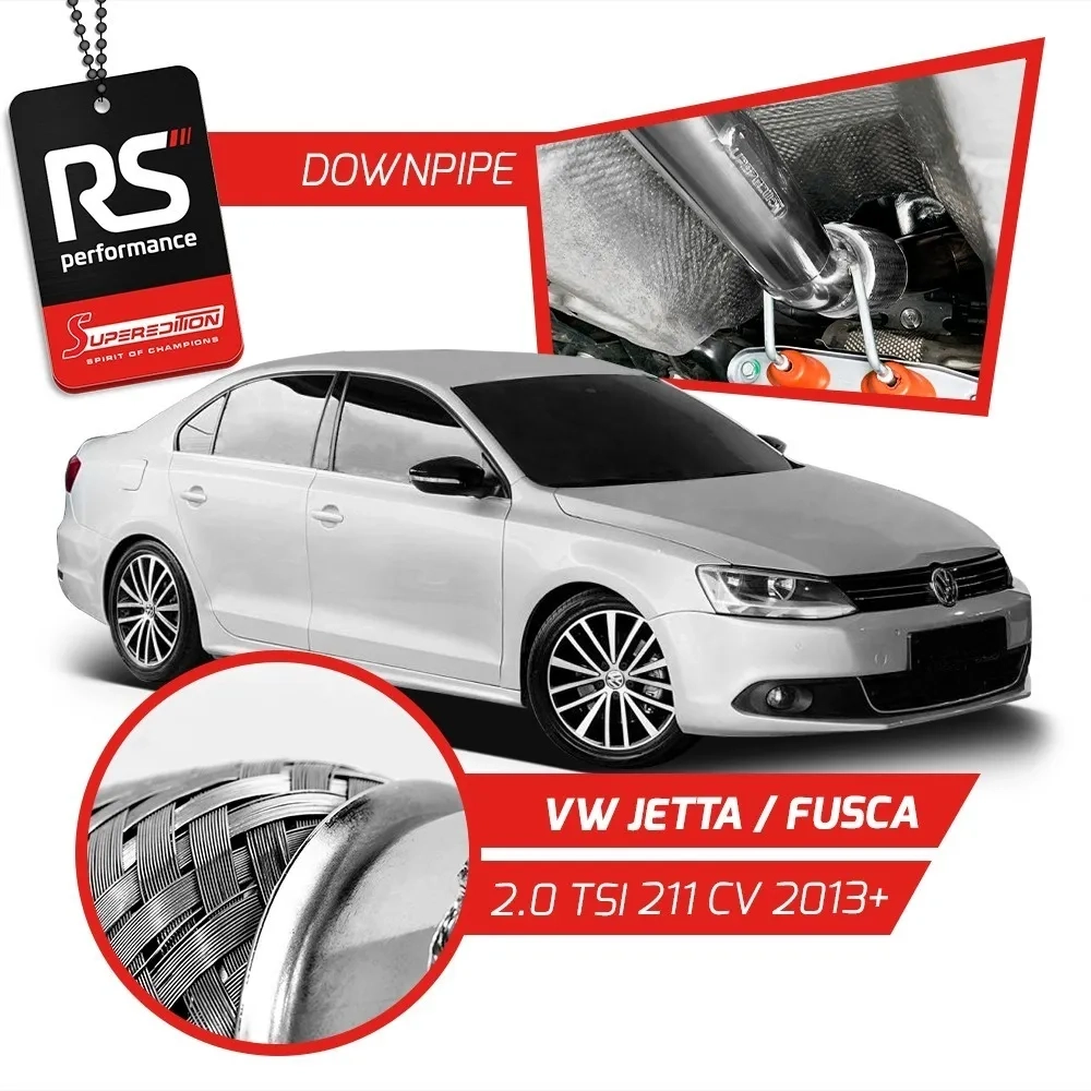 Downpipe em Inox 304 para Motor TSI 2.0T 211cv