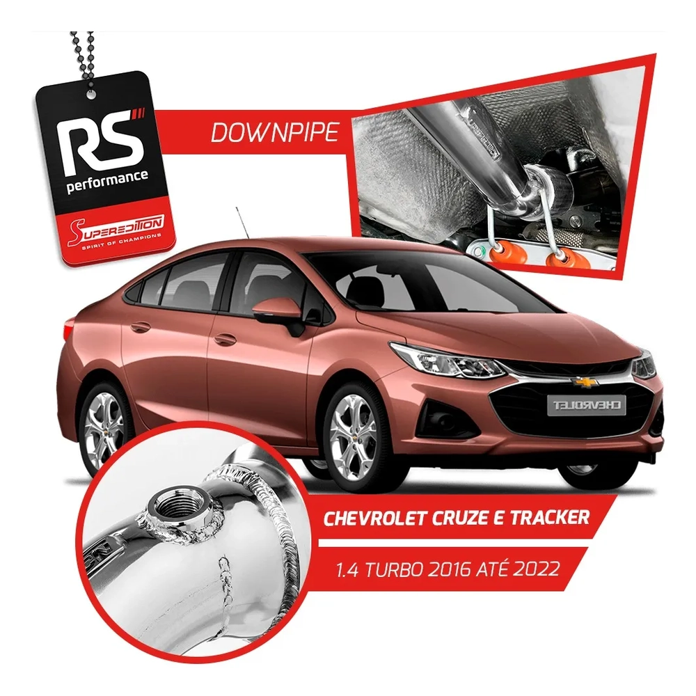 Downpipe em Inox 304 para Motor Chev. 1.4T 153cv