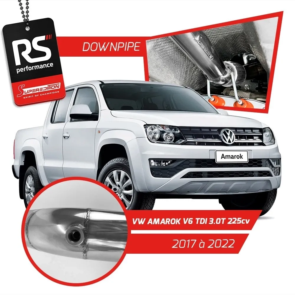 Downpipe em Inox 304 para Motor VW 3.0T 225cv