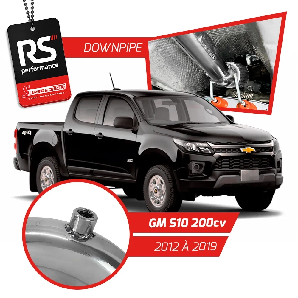 Downpipe em Inox 304 para Motor GM S10 2.8T 200cv
