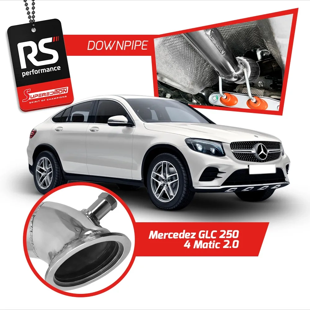 Downpipe Superedition Em Inox Para Mercedes Glc 250 4-matic