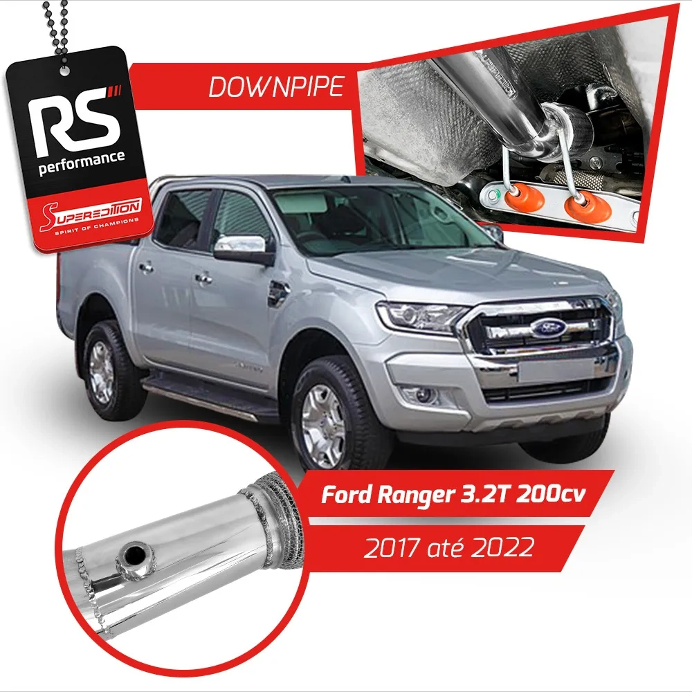 Downpipe Superedition Em Inox Para Ford Ranger 3.2t 200cv