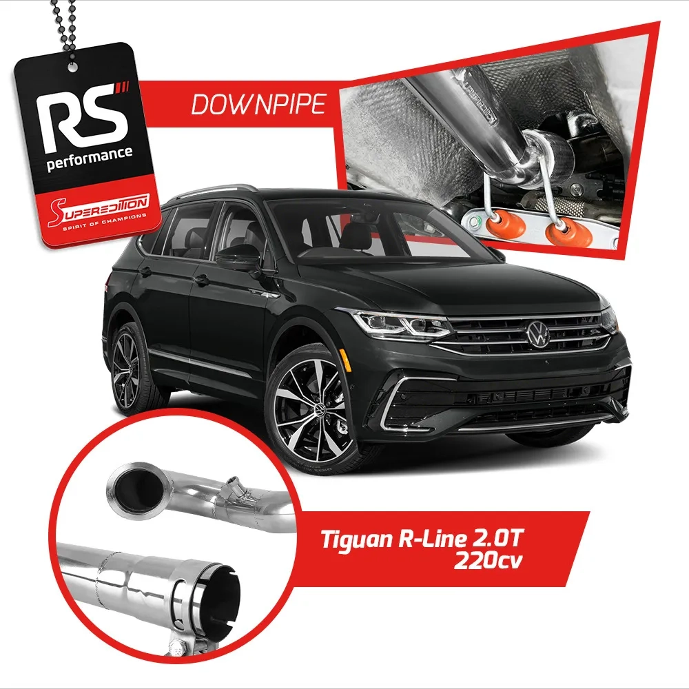 Downpipe Superedition Em Inox Para Tiguan R-line 2.0t 220cv