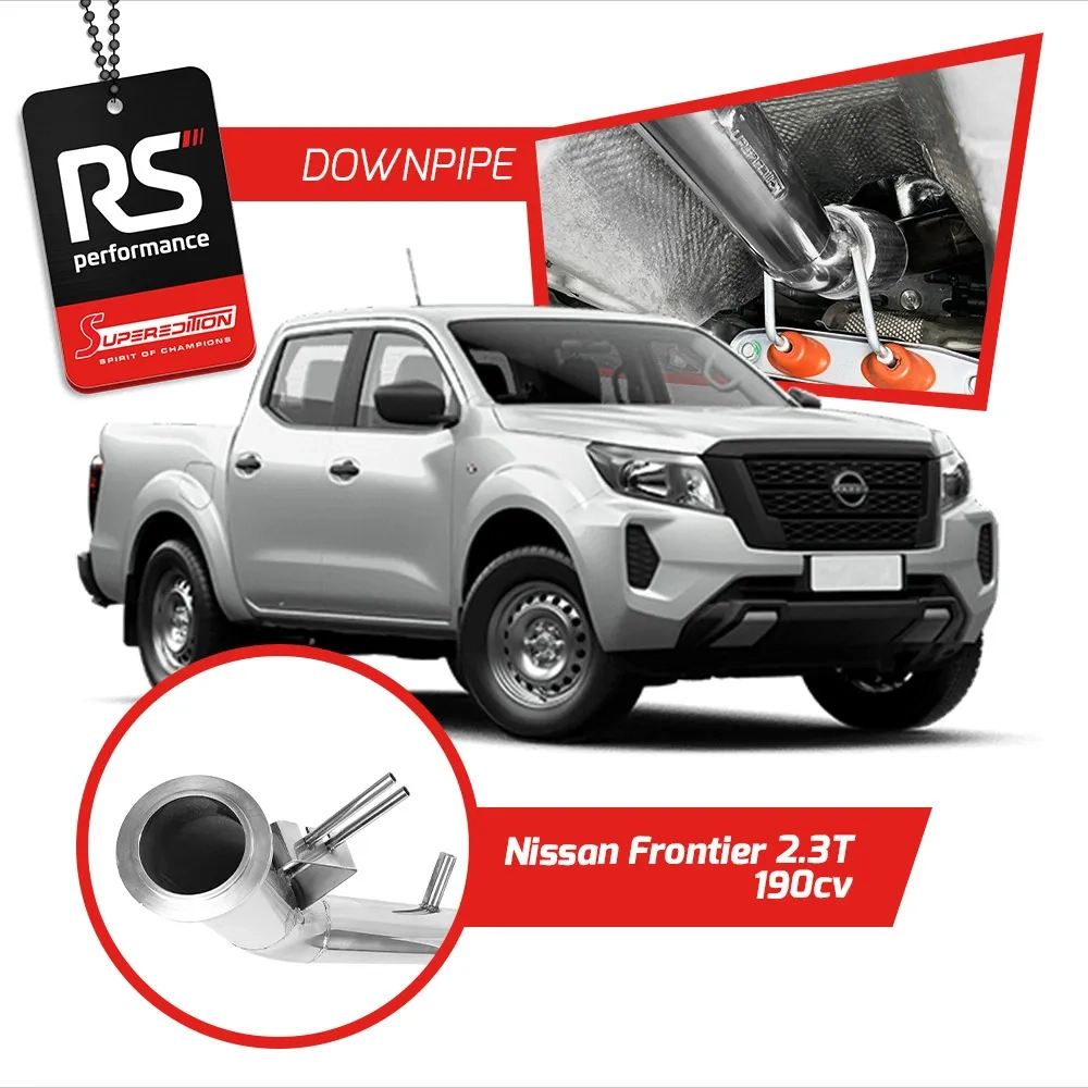 Downpipe Superedition Em Inox P/ Nissan Frontier 2.3t 190cv