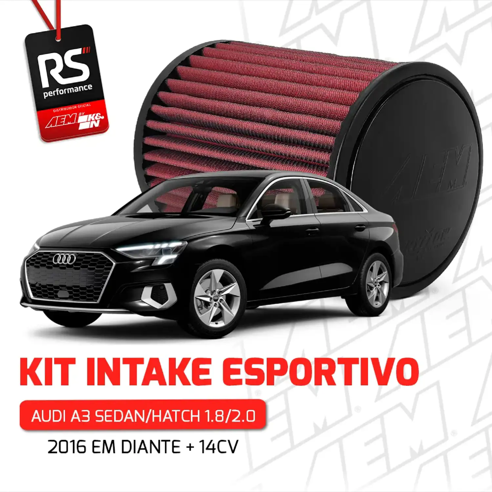 Filtro Esportivo Intake Vw Audi 2.0 +14cv 2019 Em Diante