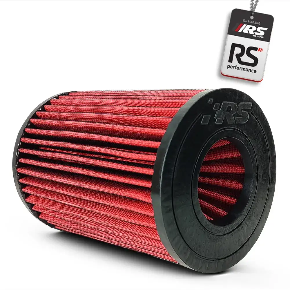 Filtro De Ar Esportivo Duplo Fluxo Rsp  3 X200mm Vermelho