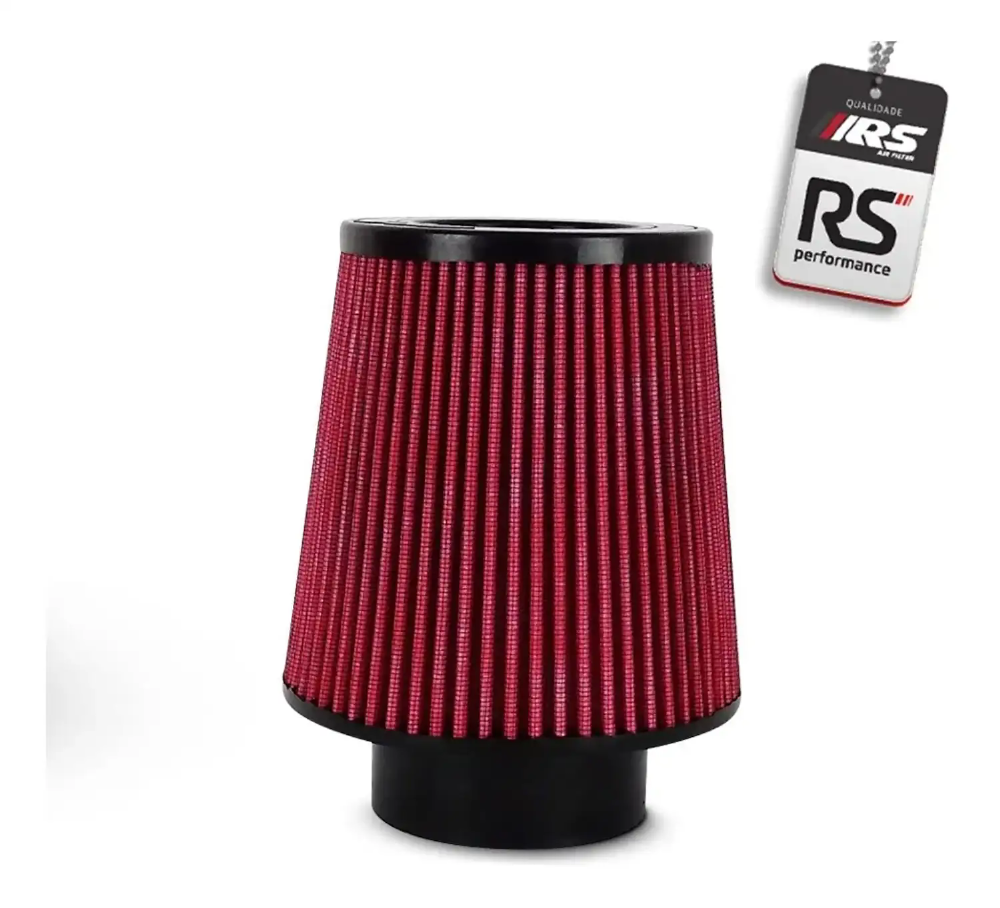 Filtro De Ar Esportivo Duplo Fluxo Rsp 3 X150mm Vermelho