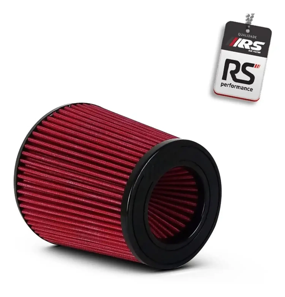 Filtro De Ar Esportivo Duplo Fluxo Rsp 3 X150mm Vermelho