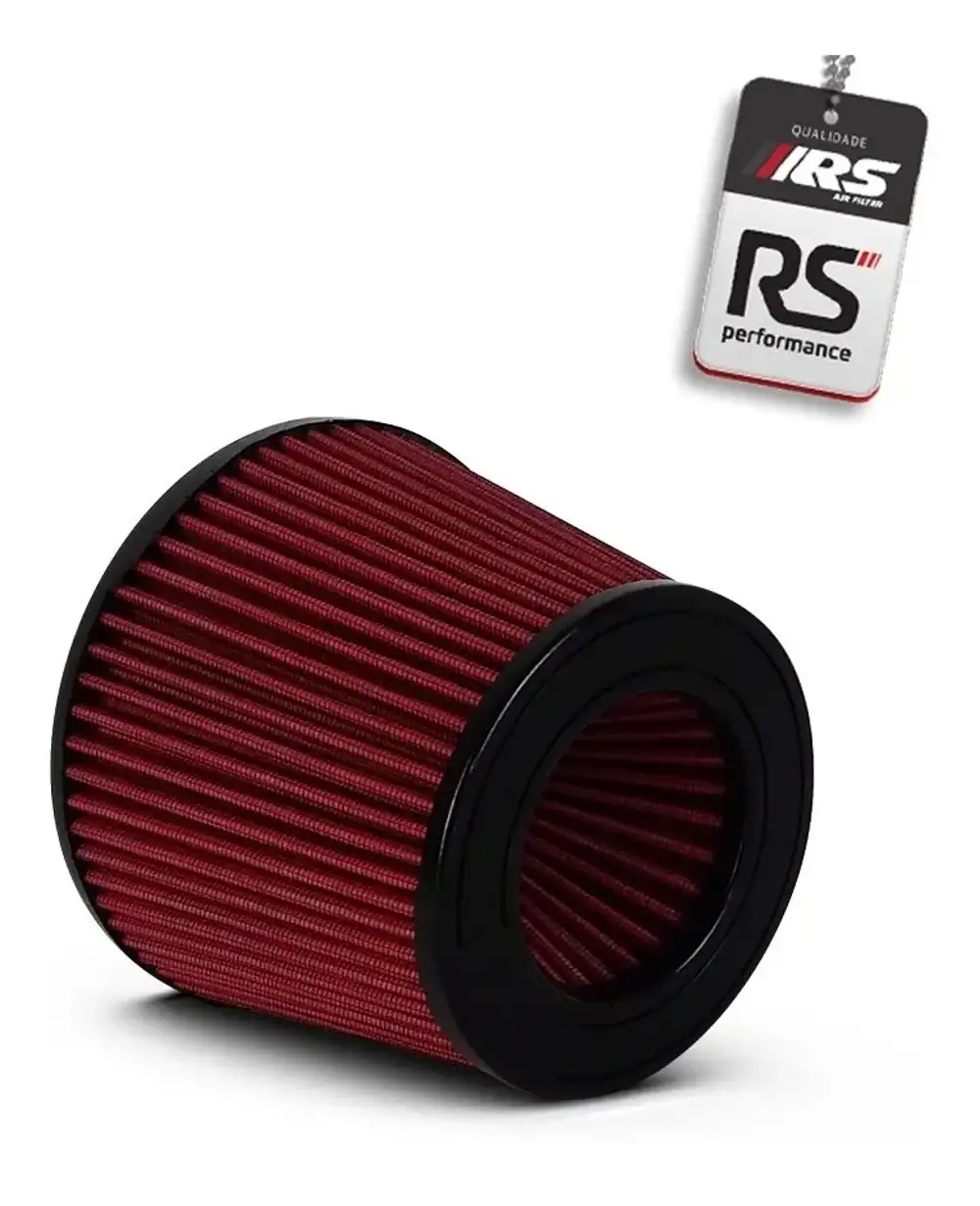 Filtro De Ar Esportivo Duplo Fluxo 2,5 Polegadas Cone