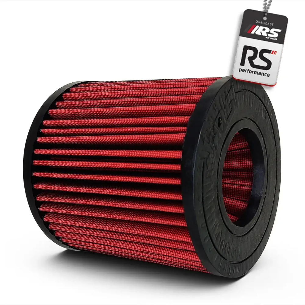 Filtro De Ar Esportivo Duplo Fluxo 2,5  Polegadas Vermelho