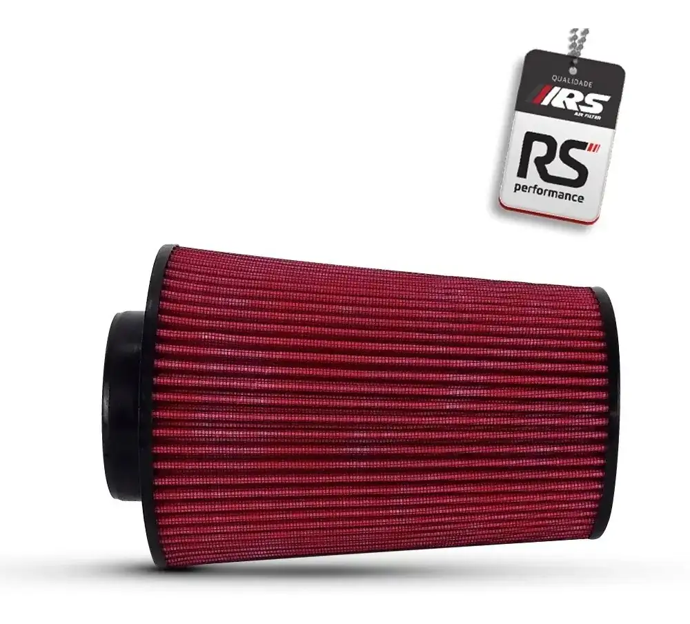 Filtro De Ar Esportivo Cone Duplo Fluxo 3 Polegadas Vermelho