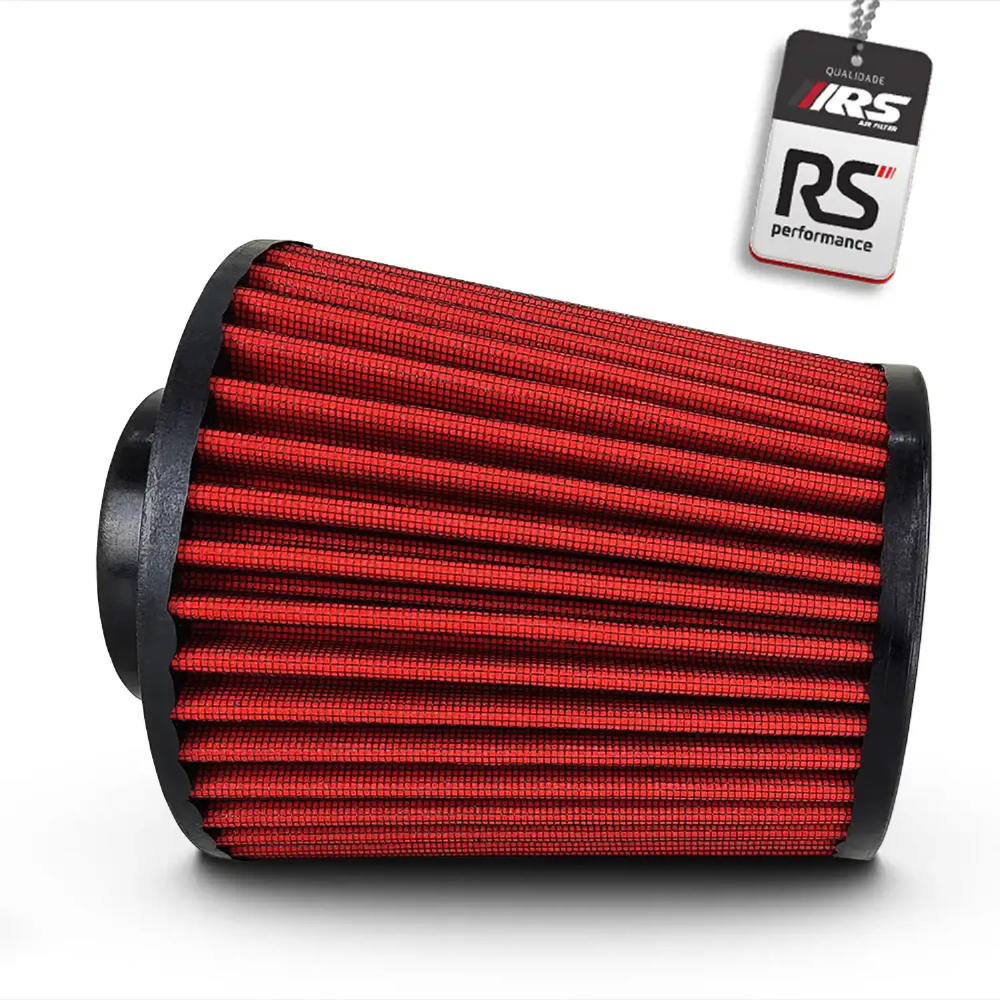 Filtro De Ar Esportivo 2,5 Polegadas Duplo Fluxo Cone Vermelho