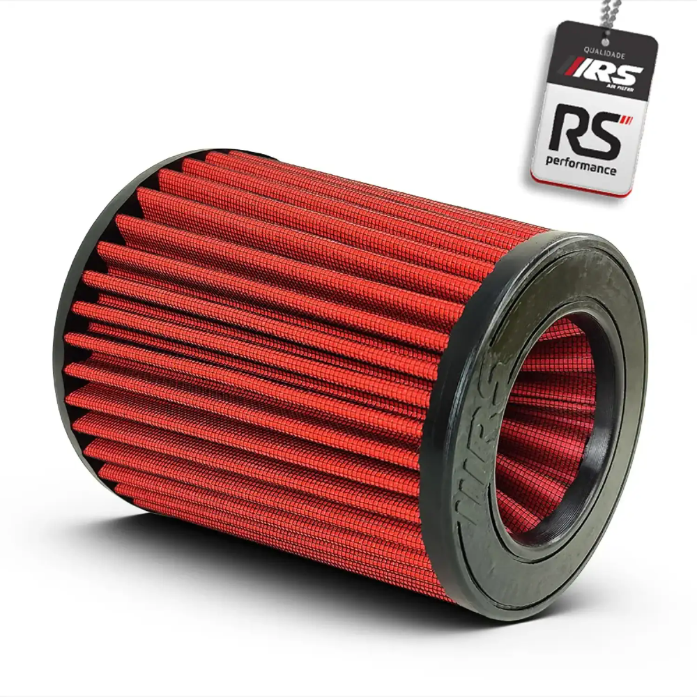 Filtro De Ar Esportivo 2,5 Polegadas Duplo Fluxo Cone Vermelho