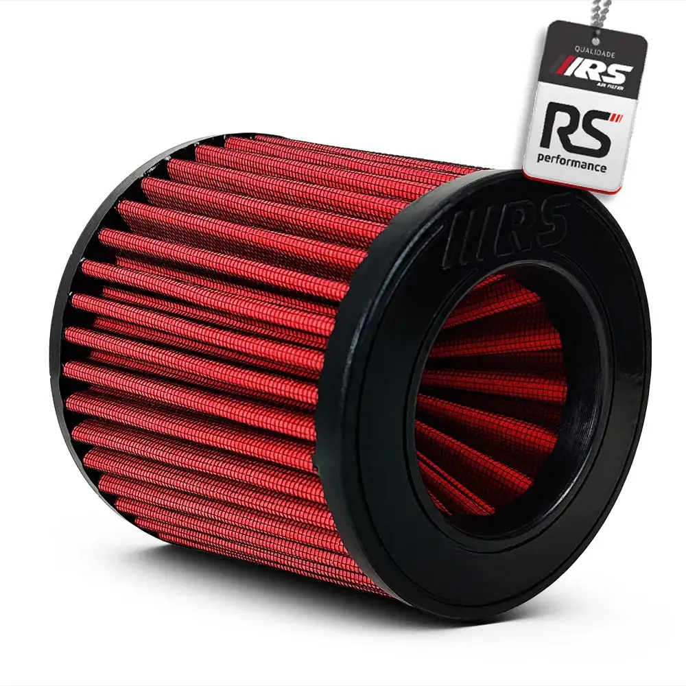 Filtro De Ar Esportivo Duplo Fluxo 2,75 Polegadas Vermelho