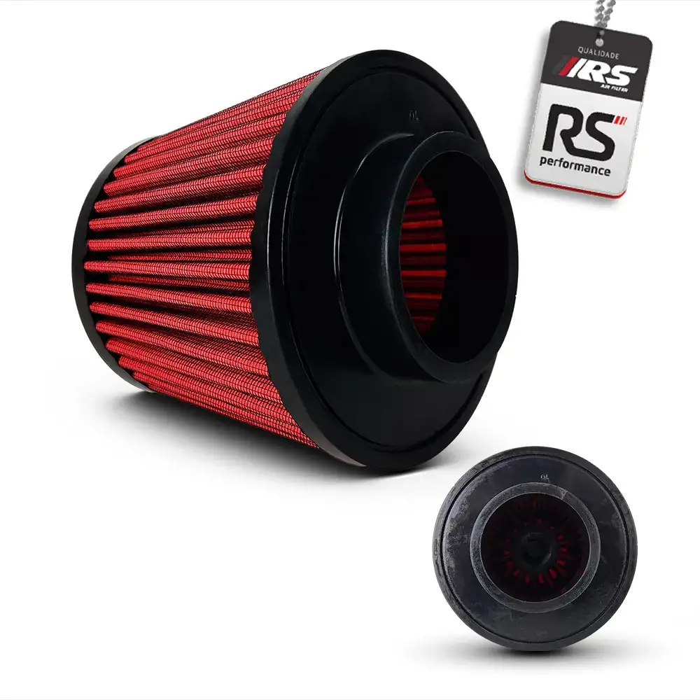 Filtro De Ar Esportivo Duplo Fluxo 2,75 Polegadas Vermelho