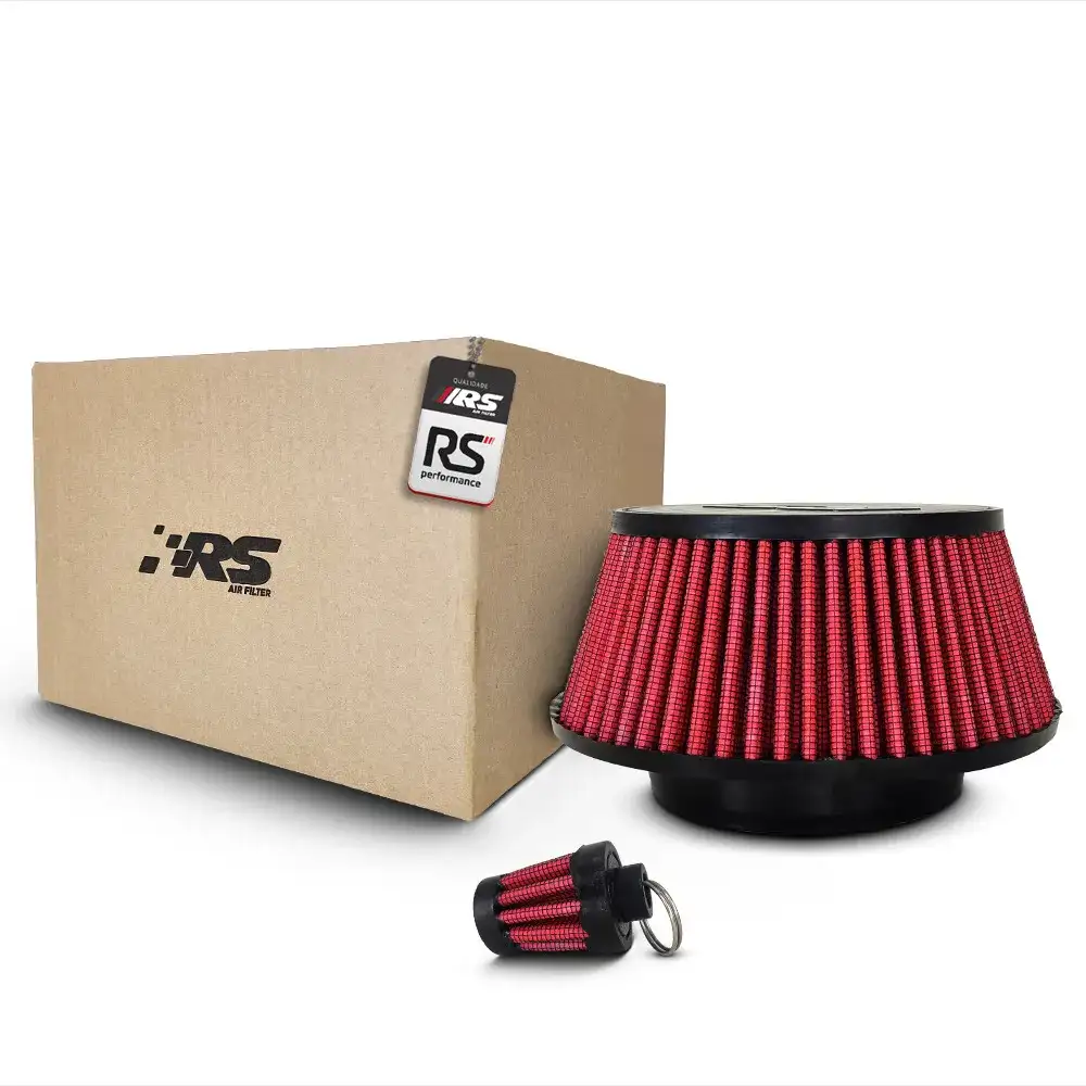 Filtro Esportivo Para Turbina Rsc8560 Vermelho Rs Filtros