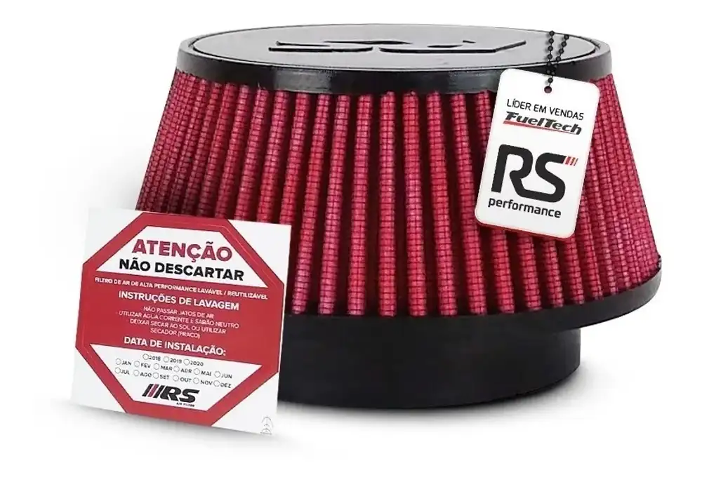 Filtro Esportivo Para Turbina Rsc9060 Vermelho