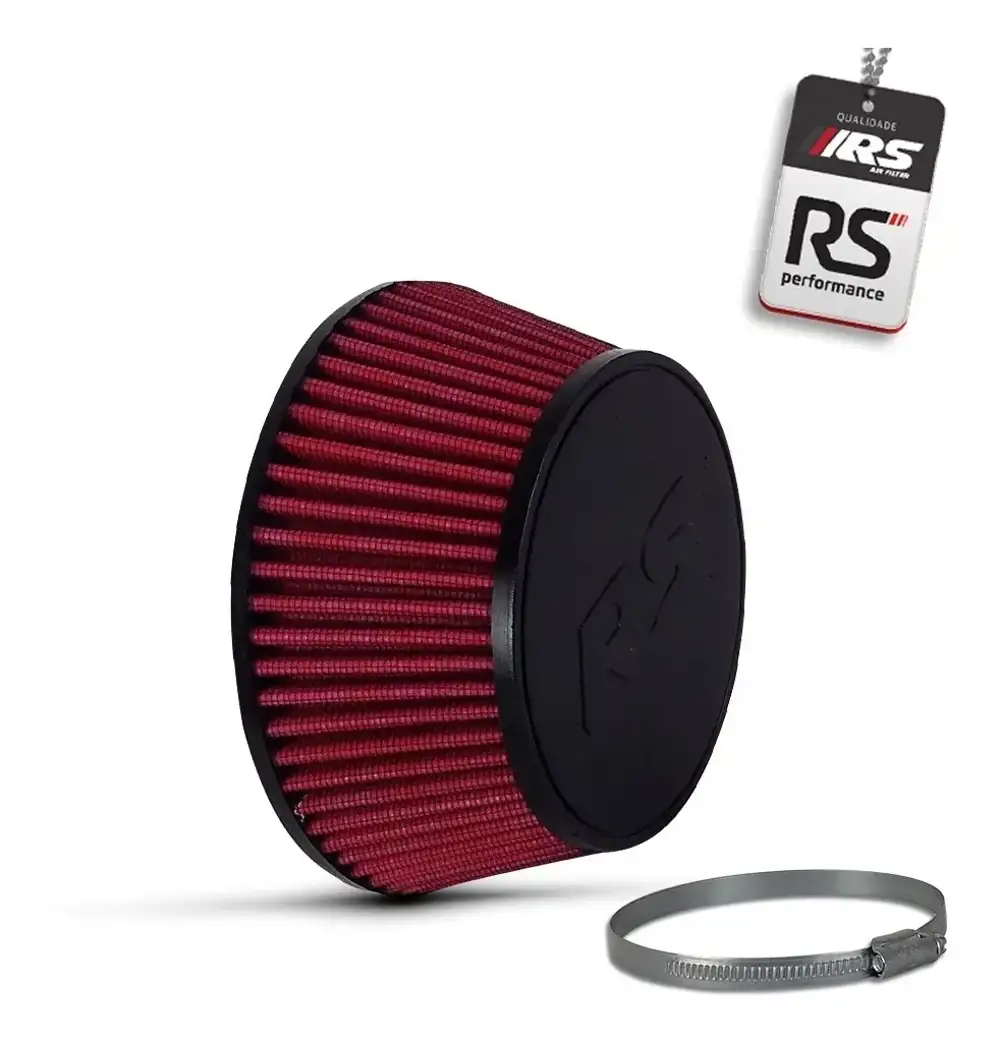 Filtro De Ar Esportivo Para Turbina 3,25 Polegadas Vermelho