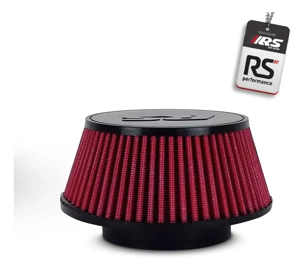 Filtro De Ar Esportivo Para Turbina 3,25 Polegadas Vermelho