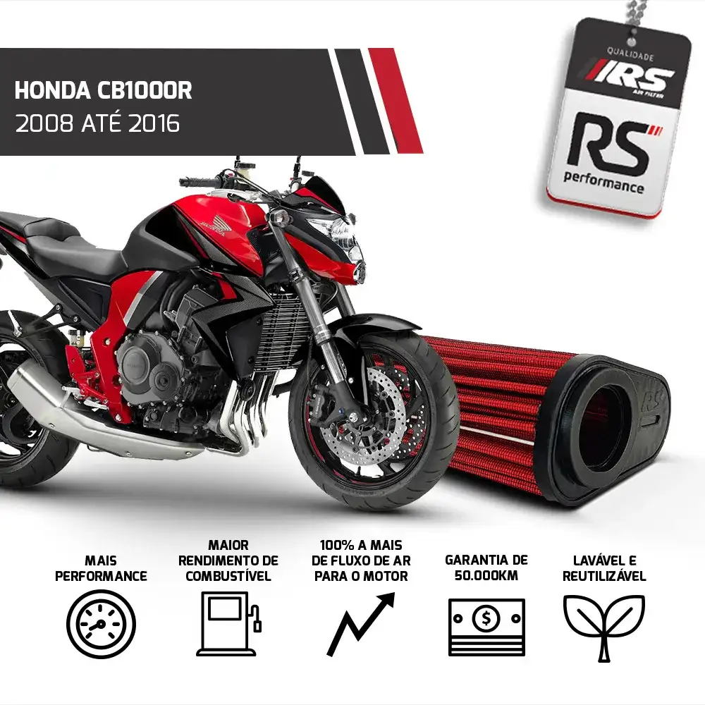 Filtro De Ar Esportivo Inbox Honda Cb 1000r 2008 Até 2016