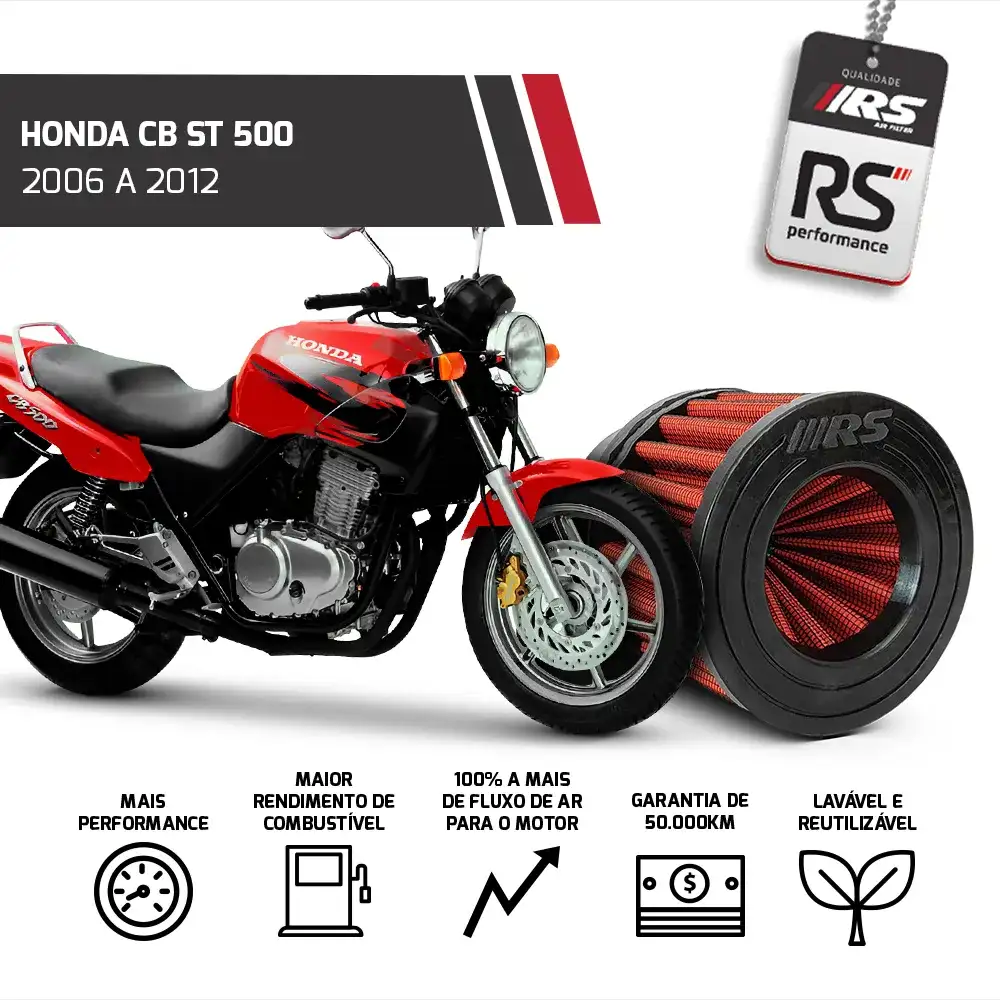 Filtro De Ar Esportivo Inbox Honda Cb St 500 2006 A 2012