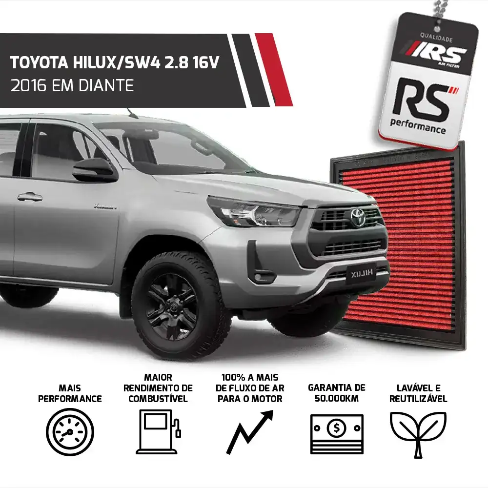 Filtro De Ar Esportivo Inbox Toyota Hilux Tdi Cd/sr Sw4