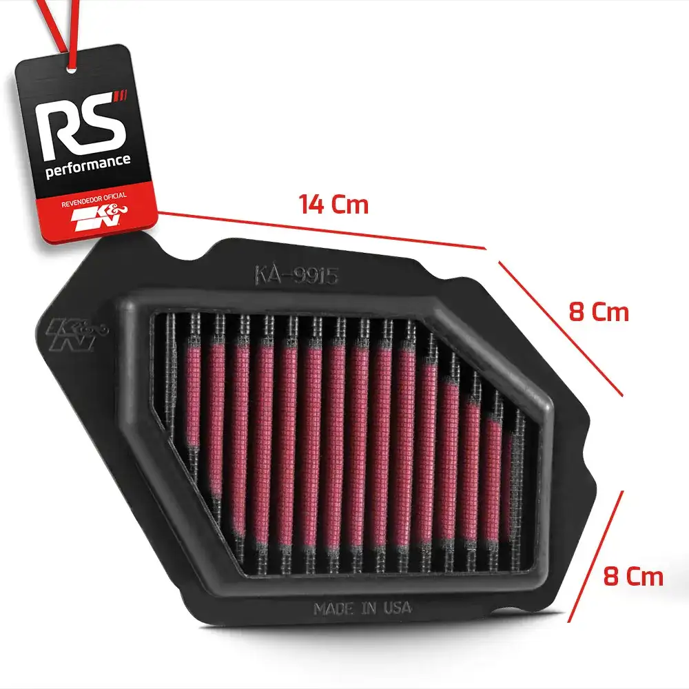 Filtro De Ar Esportivo Inbox K&n Kawasaki Ninja H2/ H2 Sx Se