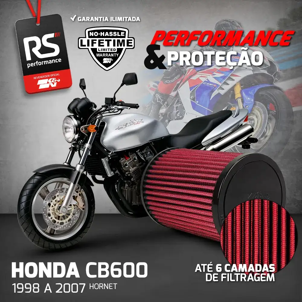 Filtro De Ar Esportivo Inbox K&n Honda Cb600 Hornet 98-07
